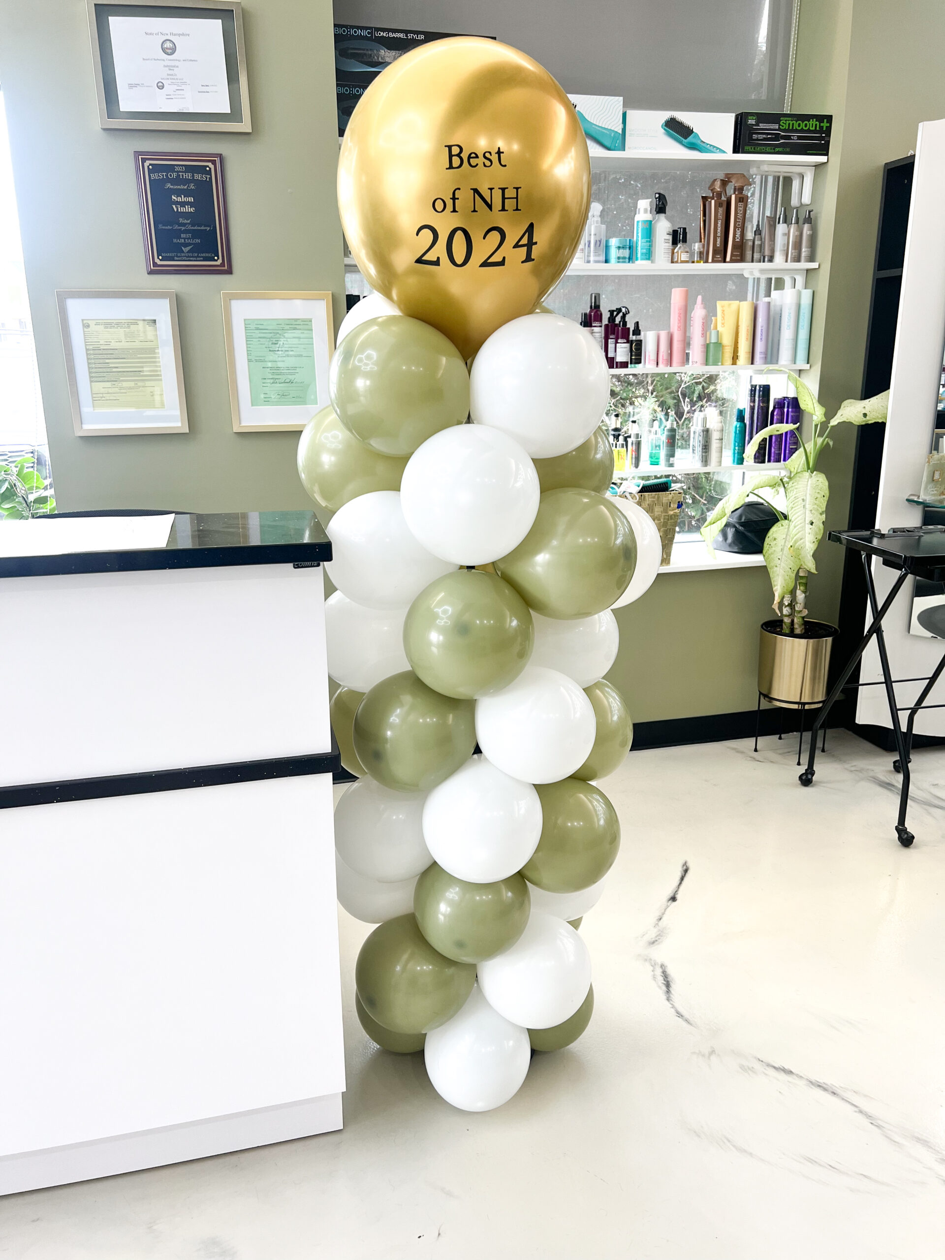 6ft Column, Custom Decal