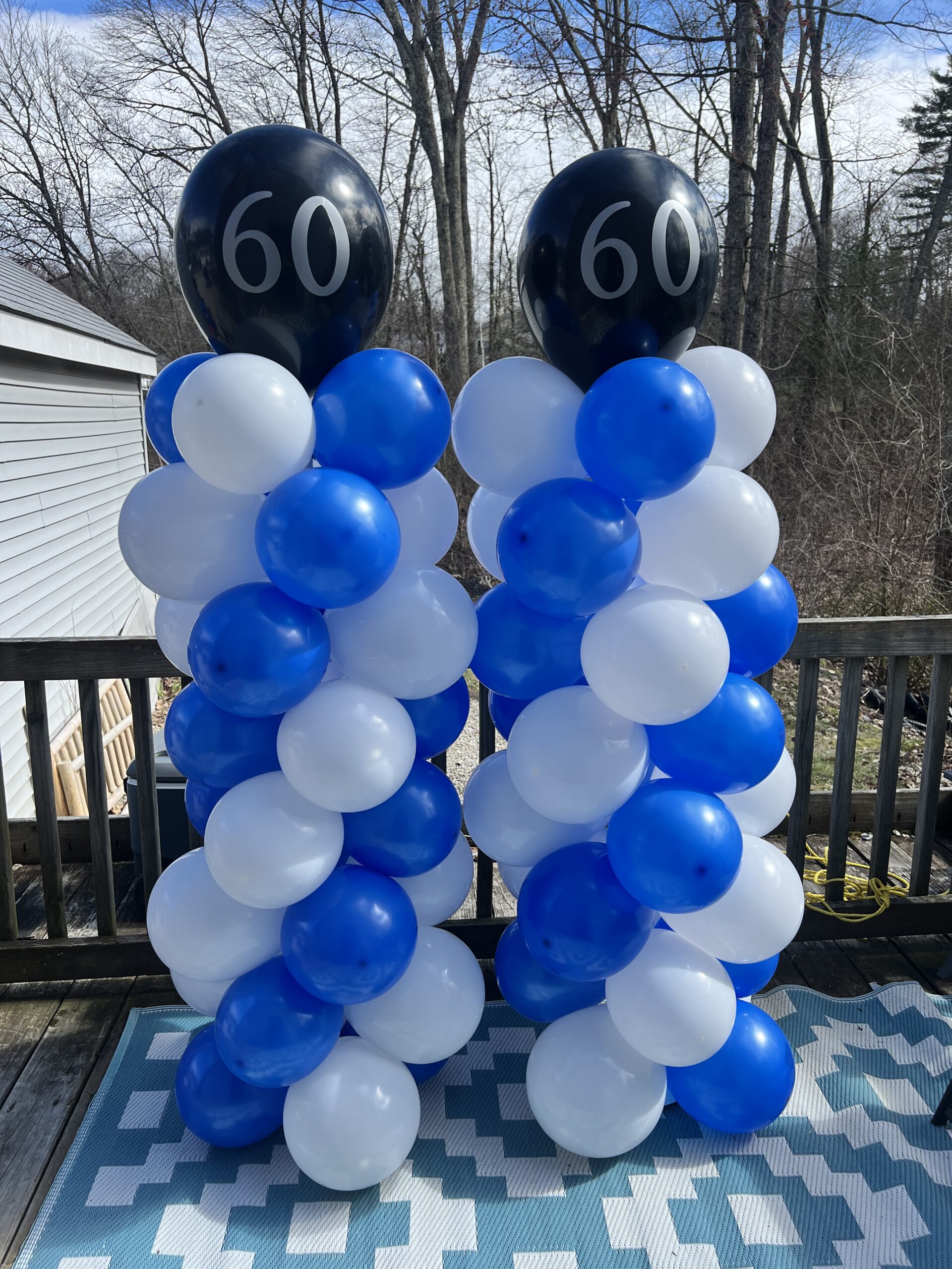 2 6ft Columns, Custom Decals