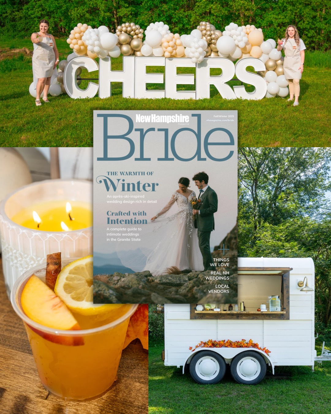The Traveling Cocktail & Event Co. Featured in New Hampshire Bride! 🍸✨